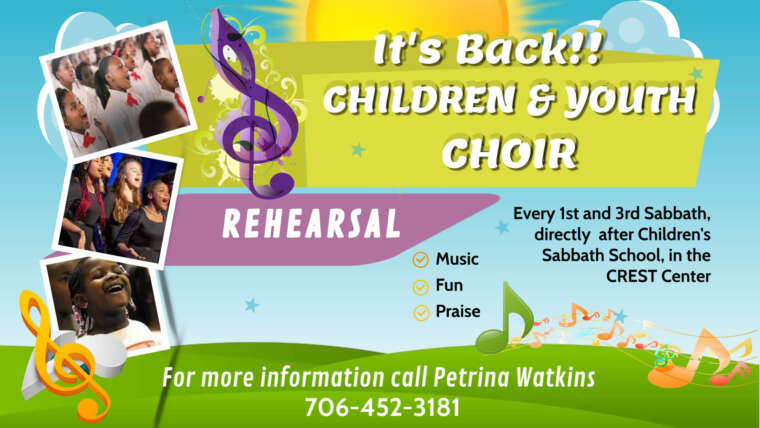 Children and Youth Choir | Every 1st & 3rd Sabbath